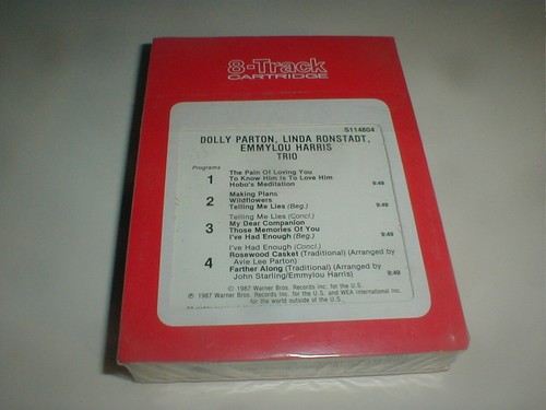 Dolly Parton TRIO Linda Ronstadt 8 Track Tape SEALED 1987 Female Country Folk - Picture 2 of 6