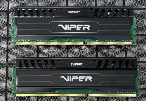 Patriot Viper PV38G160C9K DDR3-1600 8GB (2X4GB) RAM Used FAST Shipping - Picture 1 of 2
