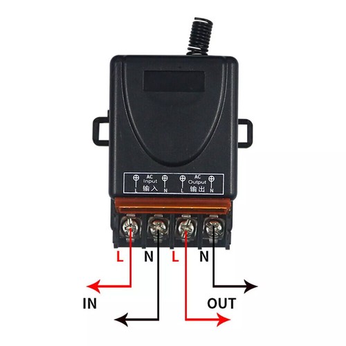 433Mhz Wireless Remote Control Switch AC 110V-240V 30A Relay Receiver Long Range - Picture 13 of 16