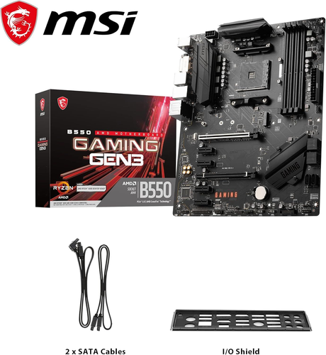 Scheda madre MSI B550 GAMING GEN3, ATX, AM4 - AMD Ryzen 5000 Ready - DDR4 ATX - Foto 6 di 7
