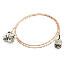 UHF PL-259 Male to SO-239 Female Car CB Two Way Mobile Radio Antenna Cable 2m