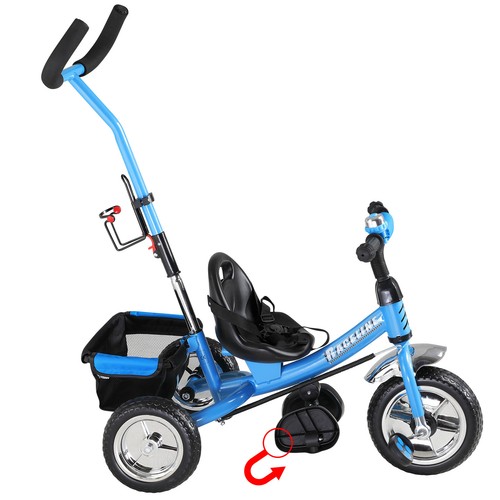 Spielwerk® Dreirad mit Schubstange Laufrad Lenkstange Kinderdreirad Baby - Bild 7 von 9
