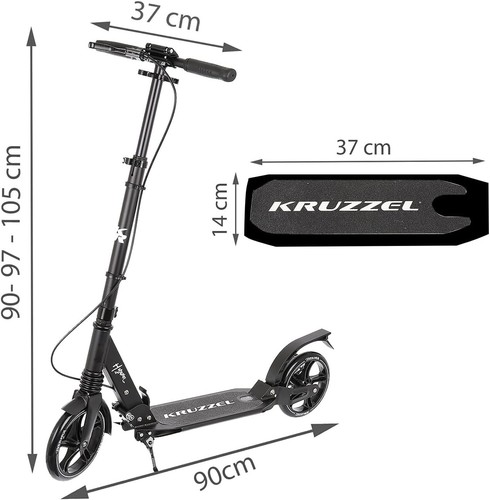 Faltbarer Roller Urban Scooter abschließbar aus Aluminium mit Ständer - Bild 6 von 24
