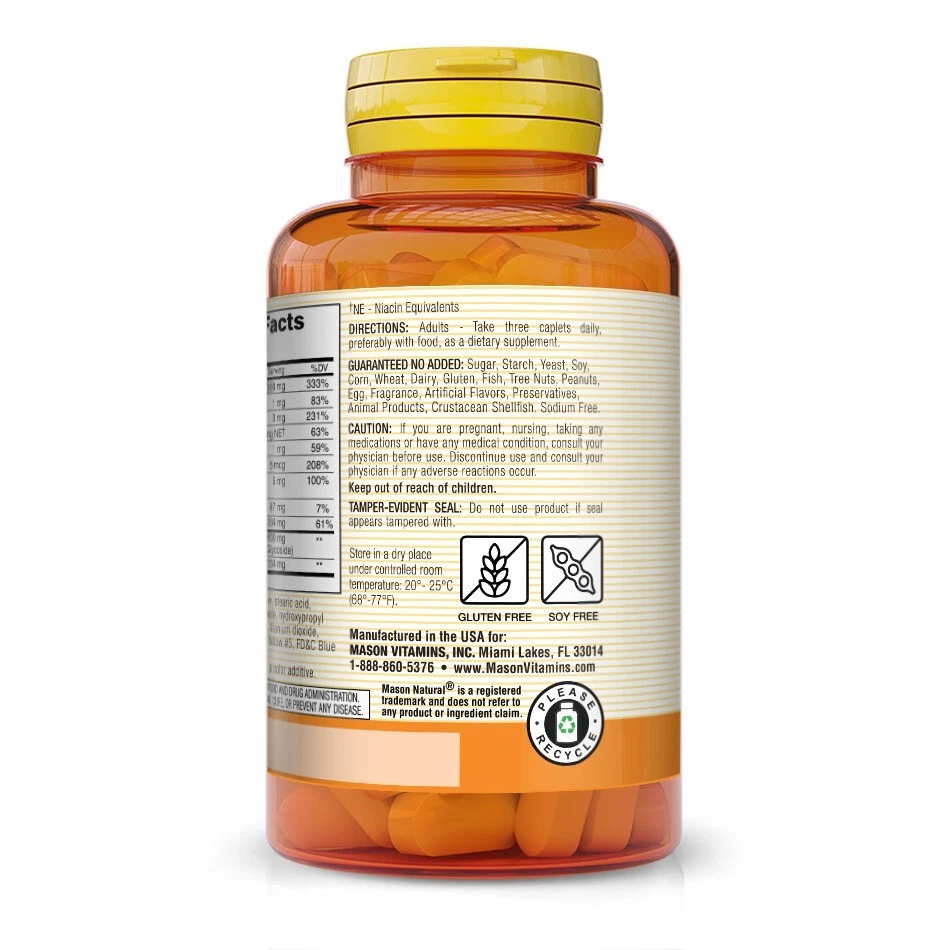 2 X 100 = 200 Mason Natural Advanced Ear Health Formula Bioflavonoids Plus - Imagem 4 de 4