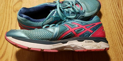 Asics GT-2000 Women's Shoes Size 10 NICE Green Pink Aqua Athletic Fluid Ride - Picture 5 of 12