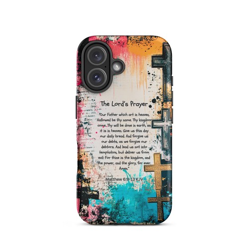 Lord's Prayer Matte Dual Layer Tough Case for iPhone® - Picture 13 of 24