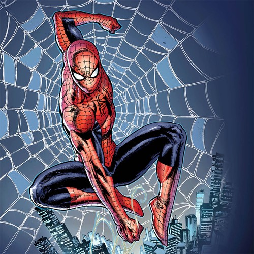 Spiderman Cherokee Scrubs Tooniforms Marvel Mens V Neck Top TF700 MAWY - Picture 7 of 7