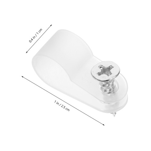 200 Pcs Fibbia Di Fissaggio Del Filo Fermaglio Per Cordino Clip Fermacavo - Afbeelding 9 van 12