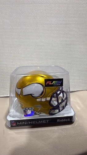 Riddell NFL Mini helmet Minnesota Vikings Flash Alternate Gold - Picture 2 of 4