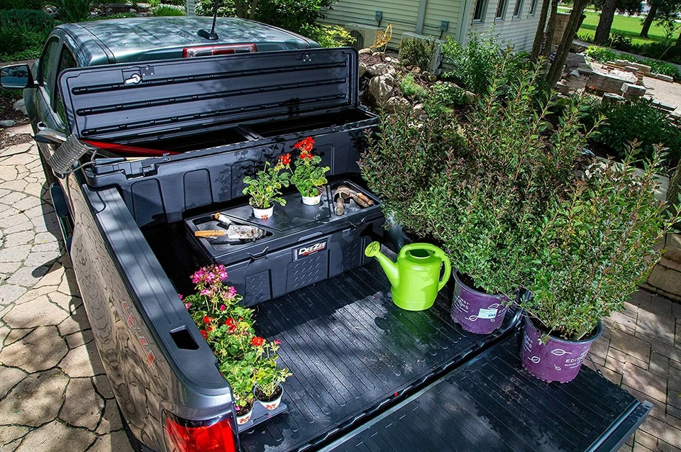 DEE ZEE Cama de Caminhão Rígida Poli Plástico Armazenamento Caixas de Ferramentas Baú Utilitário Porta-Copos - Imagem 3 de 4