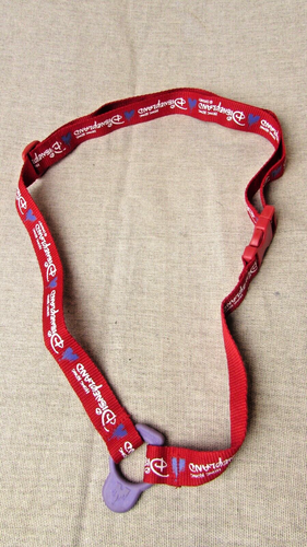 Red Disneyland Hong Kong Bottle Holder Waist Strap - Picture 2 of 5