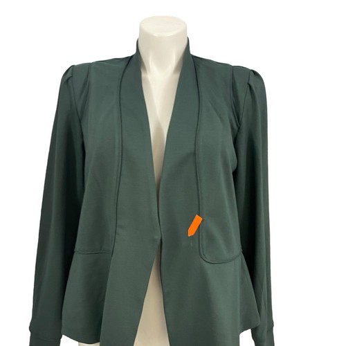 Blazer City Chic Mujer 18 Verde Tejido Trabajo Oficina Cápsula Carrera Minimalista - Imagen 12 de 16