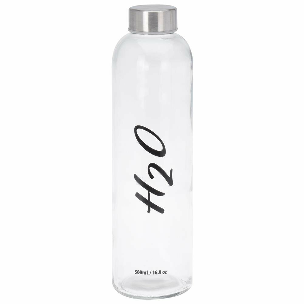 ORION Glasflasche für WASSER SAFT mit Schraubverschluss 0,5l 500 ml