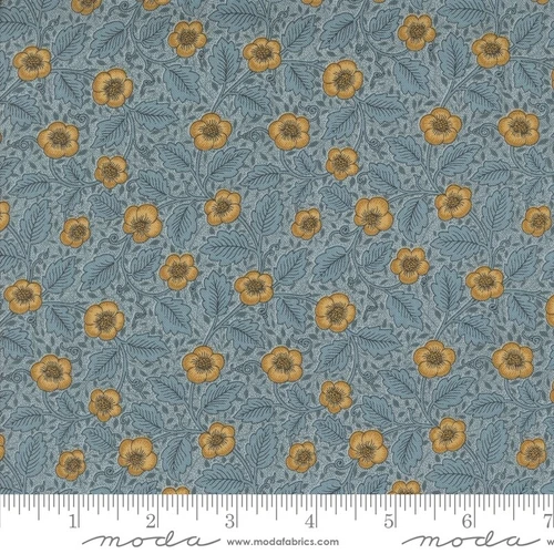 Morris Manor Antipodes Florals Sky Blue by Howard Marcus for Moda 1/2 Yard