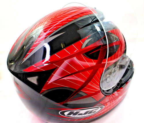 HJC CS-R2 CSR2 Storm Full Face Helmet Black/Red/Silver XL 7 5/8-7 3/4 VG+ to EX - Picture 4 of 15