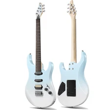 Donner DMT-66 Electric Guitar Gradient Blue Solid Body Tremolo Bridge HSS Pickup