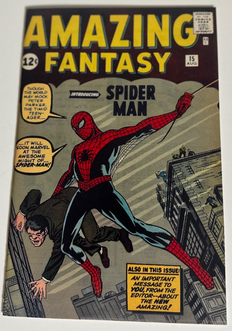 【激レア】Amazing Fantasy #15 Facsimile CGC Amazing Fantasy #15 NM/M 9.8⛓️NO BARCODE⛓️CBCS Facsimile