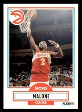 1990-91 Fleer - Moses Malone #3 Atlanta Hawks