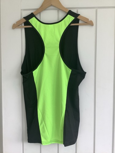MEN’s GYM LIGHTWEIGHT STRINGER VEST RACER BACK SIZE S - Picture 2 of 2