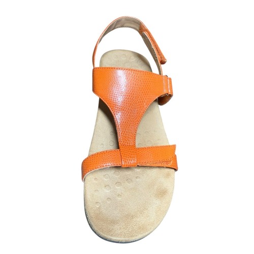 Vionic Giorgina sandali comodi donna 8 scarpe con cinturino arancione tacco orto slingback - Foto 4 di 13
