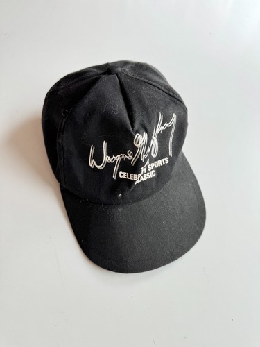 Gorra de béisbol de lona de algodón negra descolorida Wayne Gretsky hecha en Canadá de colección - Imagen 2 de 10