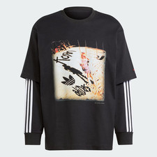 Official Adidas x KoRn Brand New Never Worn Long Sleeve Shirt Black JG1338