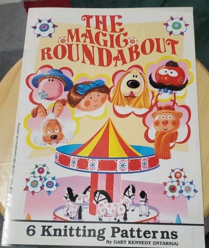 The Magic Roundabout Toys 6 Knitting Pattern Booklet 1995 Gary Kennedy Intarsia - Picture 2 of 3