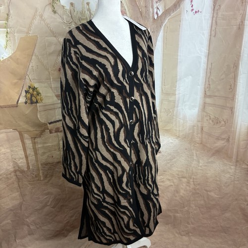 NEW Soft Surroundings Veronica Jacquard Neural Animal Sz Small - Picture 5 of 11