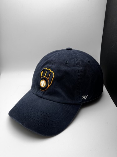 Milwaukee Brewers Mütze Kappe Riemen hinten XX-Large marineblau MLB Baseball Herren 47 Marke