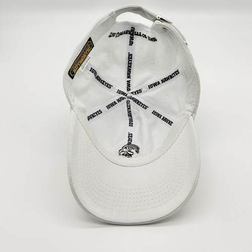 Iowa Hawkeyes White Hat Embroidered Adult Strapback Hawkeye Authentic - Picture 7 of 8