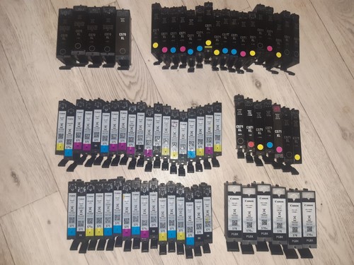 Quantity USED EMPTY Canon ink cartridges mixed colour size 571 570 C571XL C570XL
