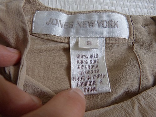 Jones New York Schöne Bluse Tunika aus reine Seide locker leicht S M L - Bild 2 von 3