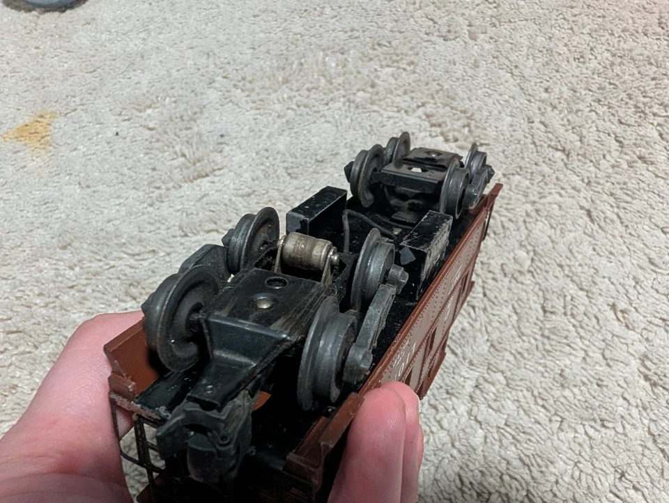 Lionel Post War O Gauge #6457 brown Caboose - Image 4 of 4