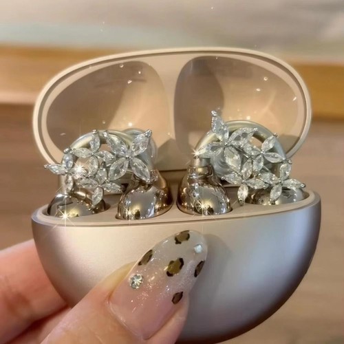 New Flash Ear-Clip Accessories Zircon Earphone Charms For OWS Earbuds GB - Picture 11 of 17