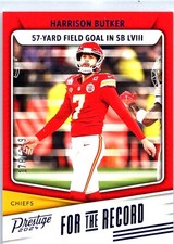 2024 Panini Prestige #FR-HB Harrison Butker For the Record