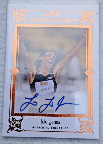 2012 Leaf Legends of Sports Lolo Jones Autogrammkarte #BA-LLJ