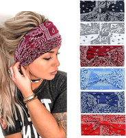 6 Pcs Stirnband Damen Breite Elastische Weiche Boho HaarbäNder Leopard Print Haa