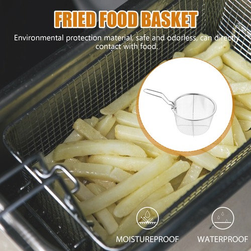 Deep Fry Basket Stainless Steel Fryer Wire for Frying Baskets Serving - Picture 5 of 12