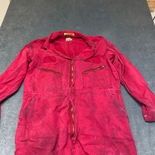 Walls One Piece Non Insulated Coveralls Men 49x29.5 Red Workwear Outdoor Utility
