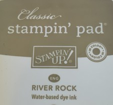 Stampin Up Ink Pad RIVER ROCK 2012 Retired 2018 Classic Design AS IS Stain Case