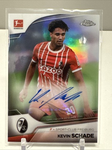 2023-24 Topps Chrome Bundesliga - Kevin Schade Auto Refractor Freiburg #BCA-KS