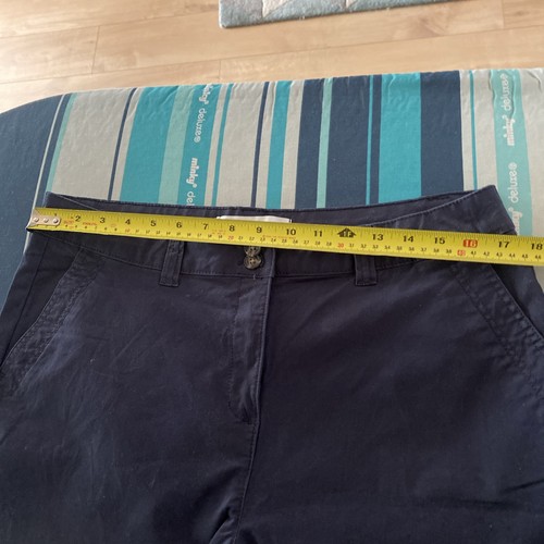 Ladies Stretch Boyfriend Chino Trousers Size 14 Regular NAVY - Bild 9 von 9