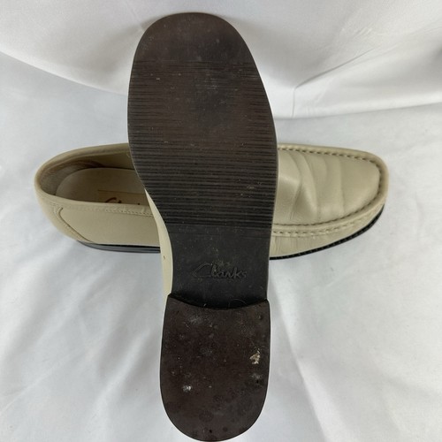 Clark’s women’s Off White leather Loafers shoes 6.5 - Picture 7 of 8