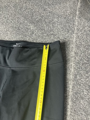 Nike Power Hyper Leggings Womens Large Black Drifit Mid Rise 7/8 Tight Ladies - Picture 10 of 18
