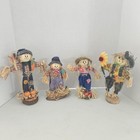 Set of 4 Scarecrow decorations Fall Decorations Pumpkin