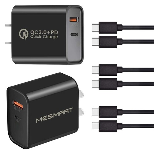 Fast Wall Charger Adapter US Plug PD 20W USB-C Type C Cable For iPhone 16 series - Picture 32 of 33