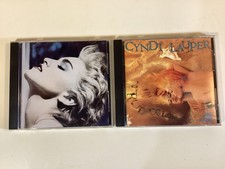 2 1986 Rock CDs: Madonna: True Blue & Cyndi Lauper: True Colors - Free Shipping