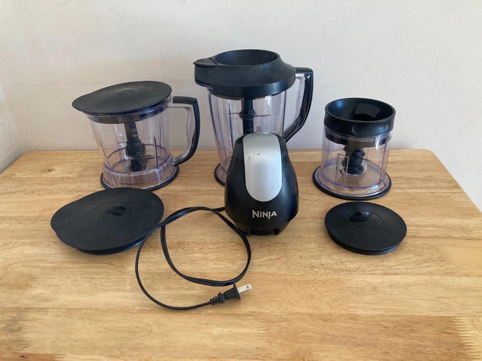 Ninja Master Prep Professional Food Processor/Blender 11pc Model QB1004Q Works!