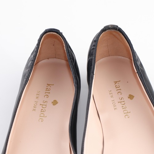 Kate Spade Womens Keaton Ballet Flat Size 8 Black Leather Comfy Slip On Shoe - Picture 12 of 16