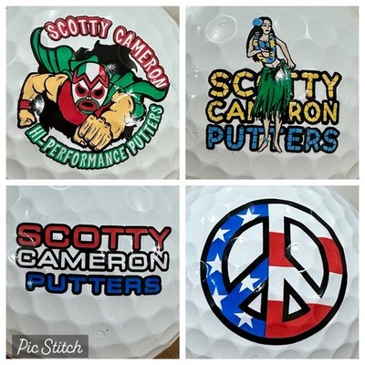 SCOTTY CAMERON GOLF BALL TITLEIST PRO V1 V1X SLEEVE 3 LOGO